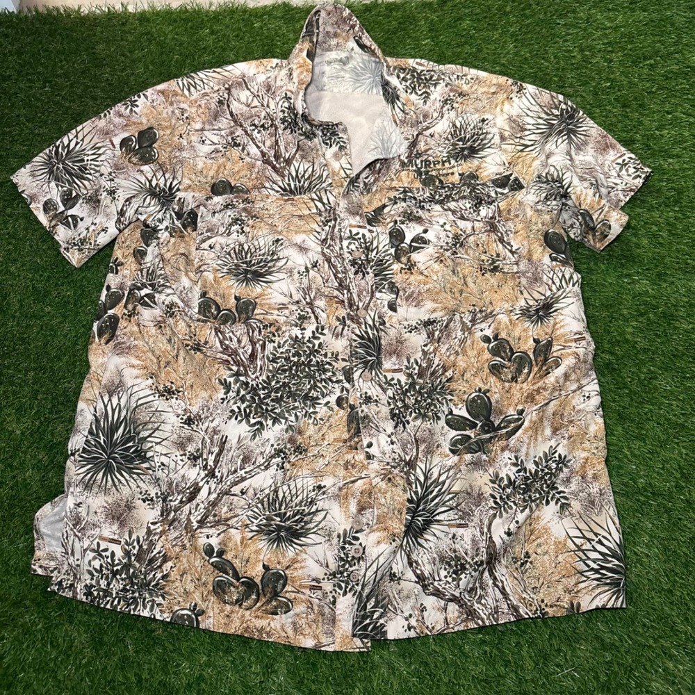 GameGuard Mens XL Desert Camo Button Down Shirt Murphy Exploration Fishing Hunt